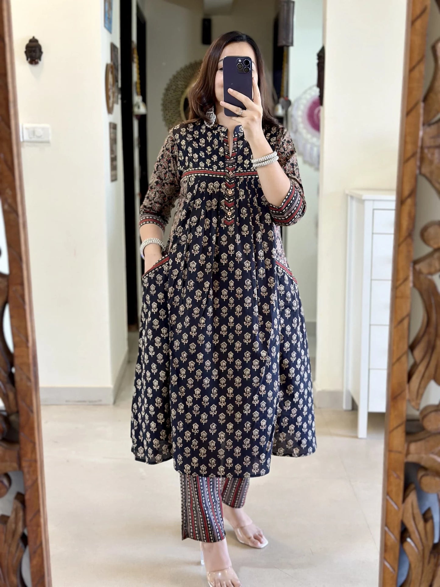 Blue Pure Cotton Kurta and Pant With Dupatta