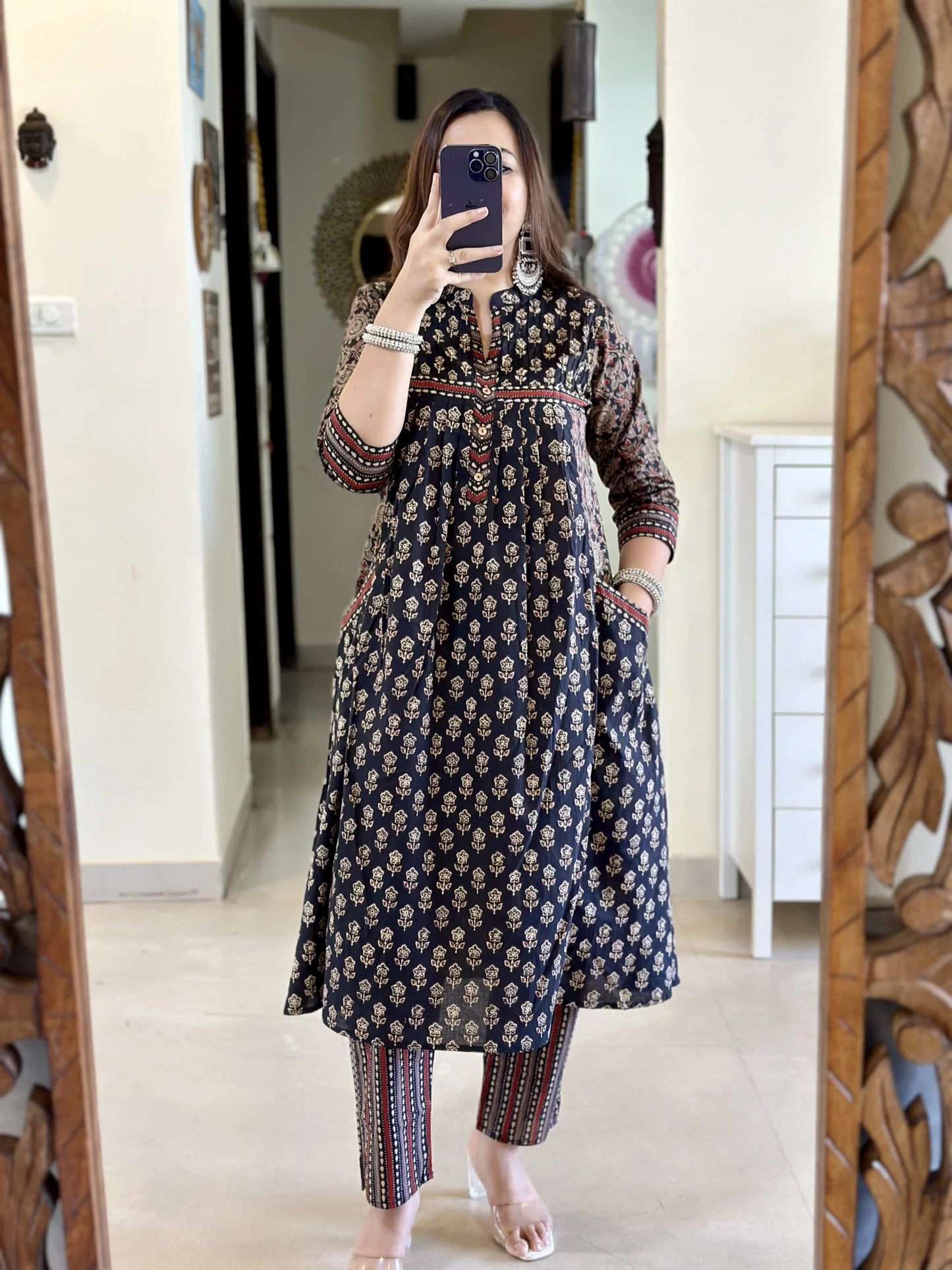Blue Pure Cotton Kurta and Pant With Dupatta
