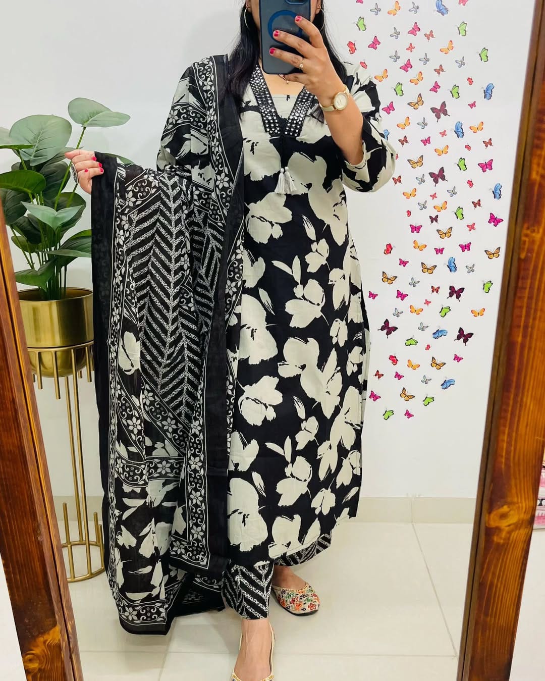 Pure Cotton Kurta and Pant With Dupatta