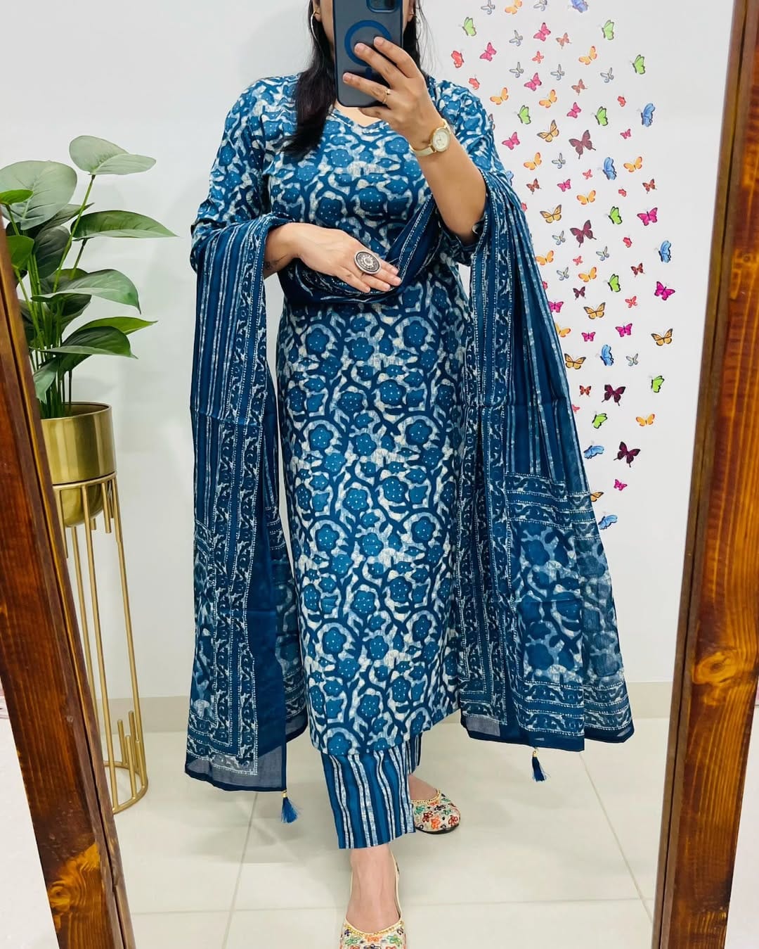 Beautiful Pure Cotton Kurta and Pant With Dupatta
